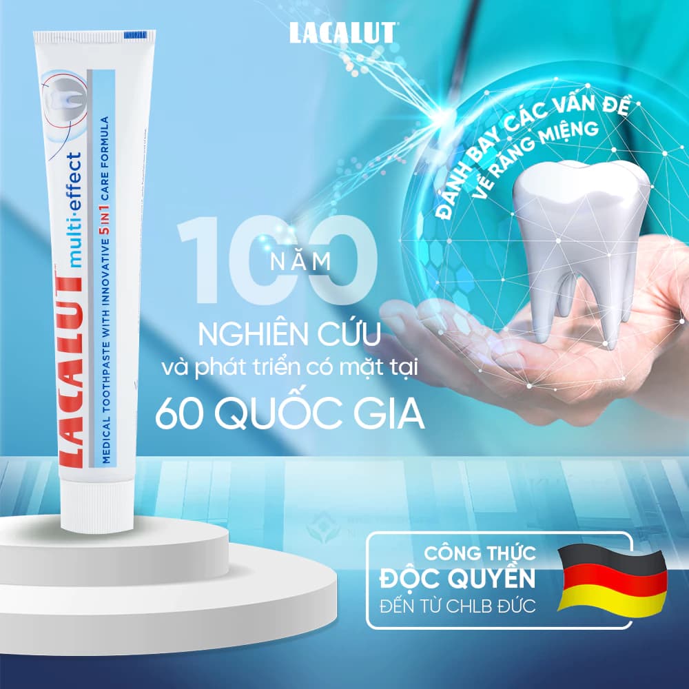 Kem đánh răng Lacalut Multi Effect