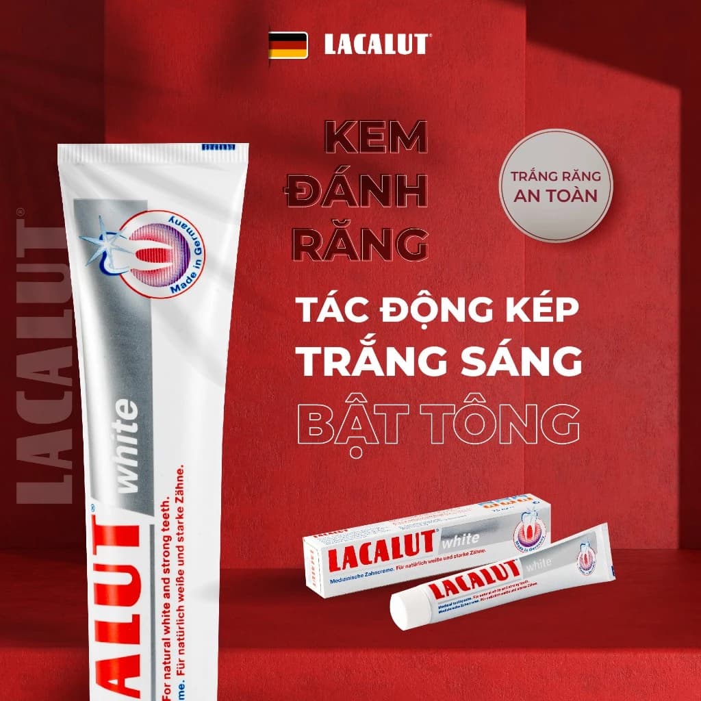 Kem đánh răng Lacalut White